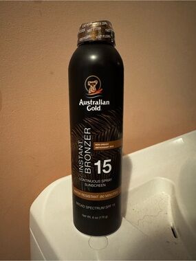 Australian Gold Instant Bronzer SPF 15 Continuous Spray - Black